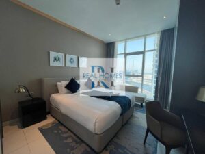 Furnished 1BHK | Canal View | Huge Layout